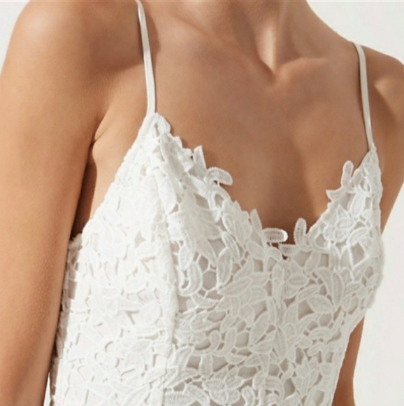 ASTR The Label Lace A Line Midi Dress in White Size XS - Picture 14 of 16